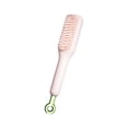 thumbnail image 2 of Qarigey Cepillo de pelo de plástico con peine de masaje, trata el cabello suavemente y masajea el peine de peluquería del cuero cabelludo Cuidado del cabello rosa, 2 of 6