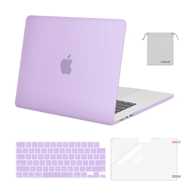 Funda MOSISO M4 M3 M2 2023-2025 para MacBook Air 15 pulgadas, color morado