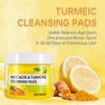 thumbnail image 3 of Turmeric & Kojic Acid Cleansing Face Pads, 50 Count – Gentle Exfoliating Pads with Vitamin C & B5, 3 of 10