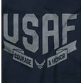 thumbnail image 2 of US Air Force Vintage Banner Logo Zip Up Hoodie Men's Women's Brisco Brands S, 2 of 6