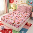thumbnail image 2 of Manfei Winter Holiday Zipper Twin Comforter Sets with Fitted Sheet and 2 Pillowcases,Elegant Christmas Animals Zipper Bedding Set,Xmas Reversible,4 Pieces, 2 of 7
