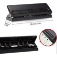 thumbnail image 2 of Industrial 6 Hole Punch Binder Hole Punch 6 hole pitch adjustable hole punch for magazine/document, 2 of 5