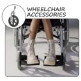 thumbnail image 4 of WASHWEPE 1 Ensemble Assemblage de Roue avant pour Fauteuil Roulant Couleurs Assorties avec Rotation Fluide Usage Quotidien, 4 of 8