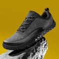 thumbnail image 5 of Mens Non Slip Faux Suede Leather Walking Shoes Wide Toe Box Slip On Sneakers Lightweight Hiking Shoes, 5 of 8
