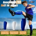 thumbnail image 2 of SUOSDEY Soccer Shin Guards Shin Defender for Kids Youth Adult,Women Men Ski Shin Guards Calf Compression Sleeve with Honeycomb Shin Pads, 2 of 8