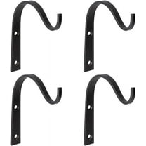 Mkono 4 Pack Iron Wall Hooks for Hanging Plant Lanterns Outdoor Indoor Rustic Home Decor, 3 Inch