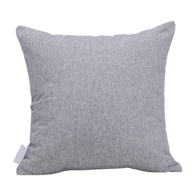 17.71x17.71in Linen-style Cushion - Machine Washable Polyester Sofa Pillow for Living Room/Bed