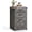 Misty Gray, variant on File Cabinet with 3 Drawers, Printer Stand, Fit A4 Letter Size(Rustic White)
