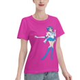 thumbnail image 2 of T-Shirt Basique à Manches Courtes pour Femmes Sailor Moon Mizuno Ami, 2 of 6
