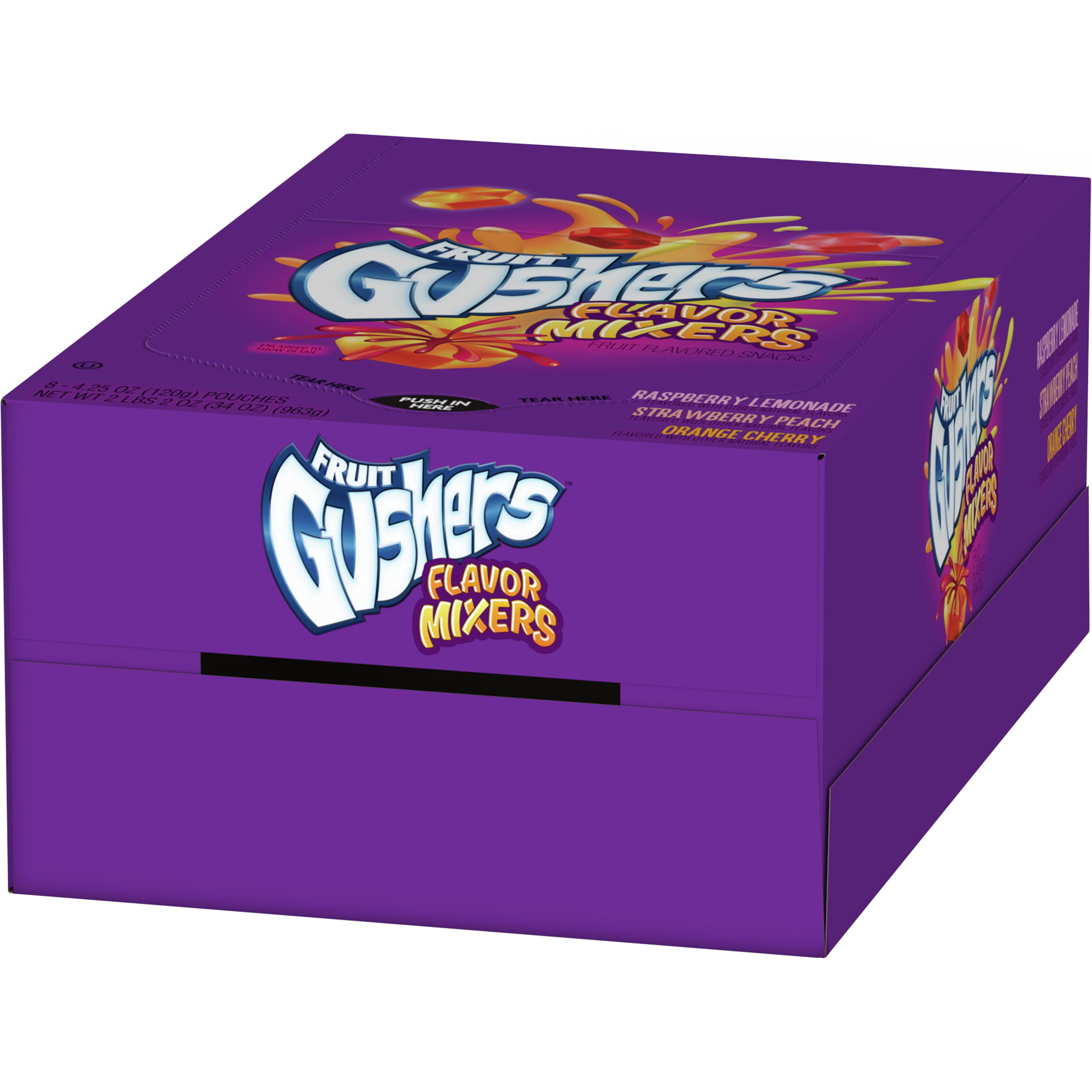 Gushers Flavor Mixers Fruit Flavored Snacks 8 Count
