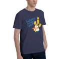 thumbnail image 2 of Happy Father's Day Men's Basic Short Sleeve T-Shirt Navy Blue X-Large, 2 of 5