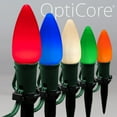 thumbnail image 6 of Wintergreen Lighting C9 Multicolor OptiCore Smooth LED Christmas Pathway Light Kit, 100 Lights, 12" Spacing, Green Wire, 100 ft, 6 of 8