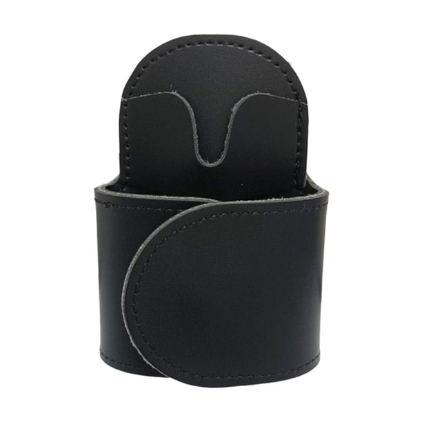 Estetoscopio Soporte de cadera Protección Accesorios portátiles Cómodo organizador PU negro