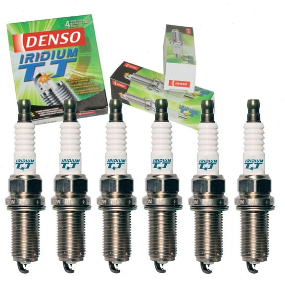 6 pc DENSO Iridium TT Spark Plugs compatible with Lexus RX450h 3.5L V6 2010-2015