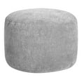 thumbnail image 1 of Dotcom Alfa de Gouchee Home– Pouf gris en velours doux rembourré de billes pour salon, chambre à coucher ou dortoir, 1 of 6