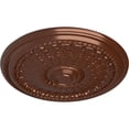thumbnail image 3 of Ekena Millwork 27"OD x 2 1/2"P Brunswick Ceiling Medallion (Fits Canopies up to 4 1/2"), Hand-Painted Copper Penny, 3 of 5