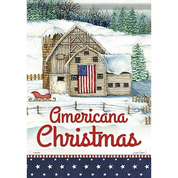 Carson Garden Flag - Americana Christmas - Walmart.com - Walmart.com