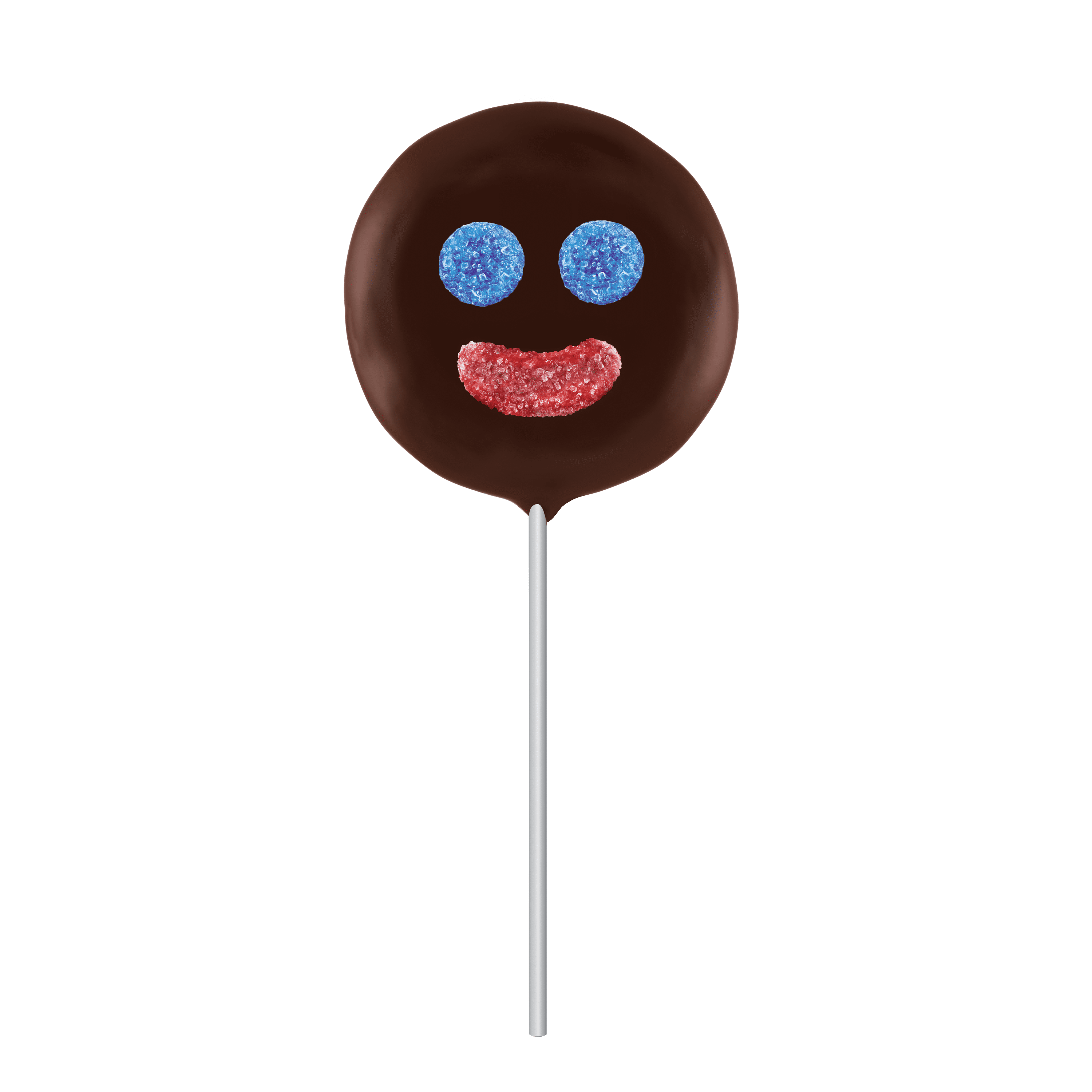 Ricolino Paleta Payaso Chocolate Marshmallow Lollipop, 10 Count Box
