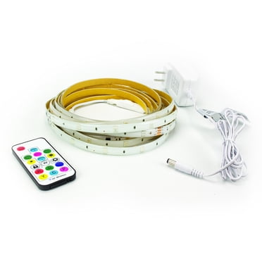 Better Homes & Gardens 16 Foot Multi-Color Indoor Chasing Plug-In Tape Light Kit with Light Shows