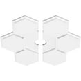 thumbnail image 2 of 20"OD x 2"ID x 7"C x 1"P Daisy Architectural Grade PVC Contemporary Ceiling Medallion, Two Piece, 2 of 11