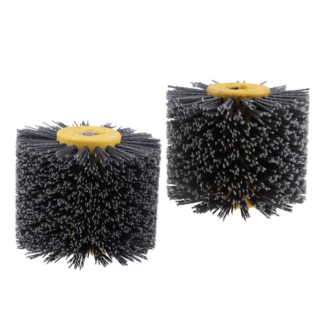 2 Unids 80 Y 180 Grano Abrasivo Alambre Dibujo Rueda Cepillo Muebles De Pulido Herramientas Eléctricas Accesorios Sunnimix Rueda pulidora de pulido