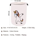 thumbnail image 2 of ZUEXT Waterproof Collapsible Laundry Basket, Unicorn, 2 of 7