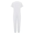 thumbnail image 4 of TSSOE Boys Girls Zip Back Long Leg Romper Autism Anti-strip Jumpsuit Special Needs Adaptive Clothing For Kids White 12, 4 of 5