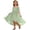 Green, variant on Wdgfv Girls Cold Shoulder Dress A-line Asymmetrical Chiffon Junior Bridesmaid Birthday Party Dress Hot Pink 4-5 Years