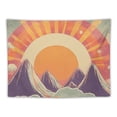 thumbnail image 5 of BCIIG Mountains Sun Bob Ross Tapestry Wall Hanging Unique Style Graphic Tapestries Home Wall Decor Art for Living Room Bedroom Apartment Farmhouse Dorm 40x60inch, 5 of 6