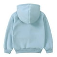 thumbnail image 2 of Tiijoy Big Girls Hoodie Solid Color Hooded Sweatshirt Long Sleeve Jacket, Sizes 7-8, 2 of 3