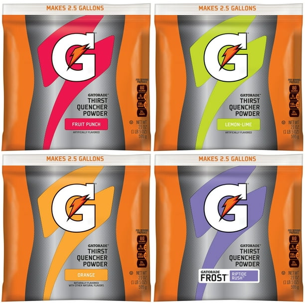 Gatorade Instant Powder, Variety Pack, 21 oz Pouches