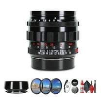 Leica Noctilux-M 50mm f/1.2 ASPH. Lens (Glossy Black) | Ultra-Fast Classic Design (11731)   Lens Filter Kit   Cap Keeper   Cleaning Kit
