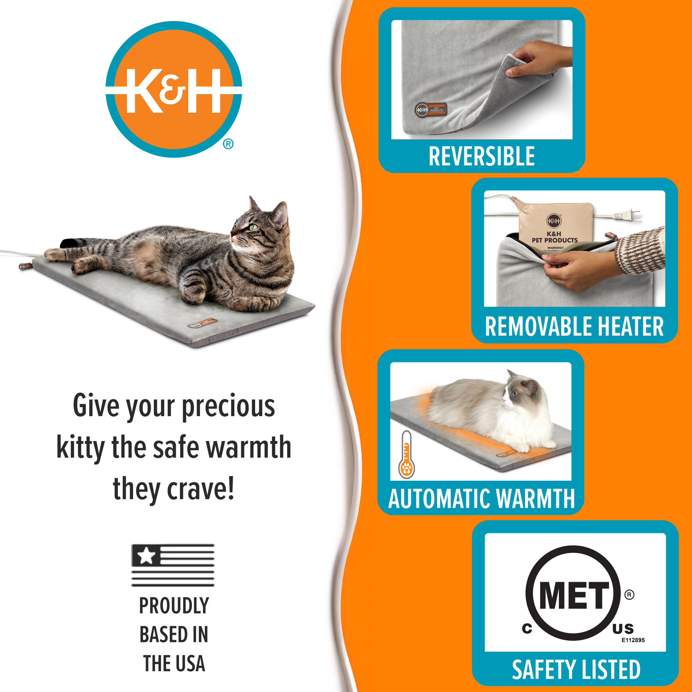 K&H Pet Products Thermo-Kitty Heated Cat Bed photo 3