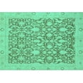 thumbnail image 1 of Ahgly Company Indoor Rectangle Oriental Turquoise Blue Traditional Area Rugs, 5' x 8', 1 of 4