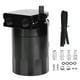 thumbnail image 1 of Kit de lata de captura de aceite Universal, depósito de 300ML, motor de tanque, aleación de aluminio desconcertada polaca negra, 1 of 9
