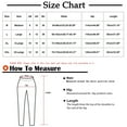 thumbnail image 3 of Wycnly Pants for Women Womens Harem Pants Vintage Cotton Linen Floral Embroidery Cropped Pants Summer Casual Elastic Waist Loose Straight Leg Crop Trousers with Pockets, 3 of 5