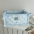 thumbnail image 5 of Cute Storage Basket Fabric Toy Organizer-Bow Preppy Desktop Storage Box Quilted Folding Storage for Gifts Home Decor Cute Storage Basket Desk Organizer for Home 11x7x5Inch, 5 of 6