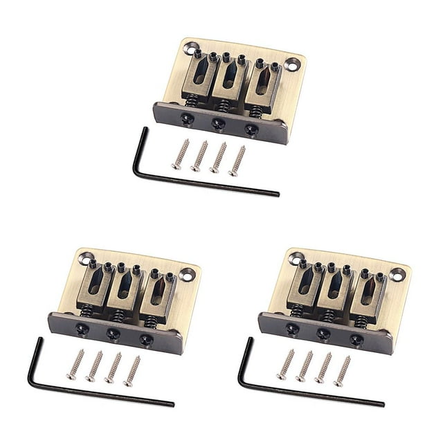 Justharion Chevalet de Piano Pratique avec Vis avec Pont de Clé Queue Selle Légère pour le Remplacement des Instruments de Musique 3Set