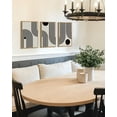 thumbnail image 6 of SHENIFY Black Abstract Boho Wall Art 16x24in3pcs Natural Framed Mid Century Modern Wall Painting Neutral Bohemain Hallway Living Dining Room Decor, 6 of 8