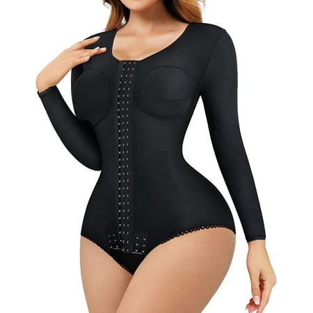 

MOLUTAN Women Shapewear Bodysuit Tummy Tuck Corset Waist Trainer Arm Slimmer Compression Faja Post Surgery Body Shaper