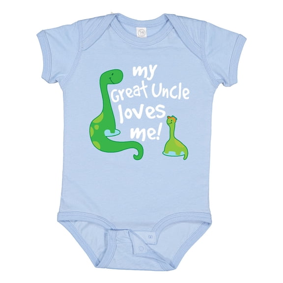 Inktastic My Great Uncle Loves Me Dinosaur Boys Baby Bodysuit