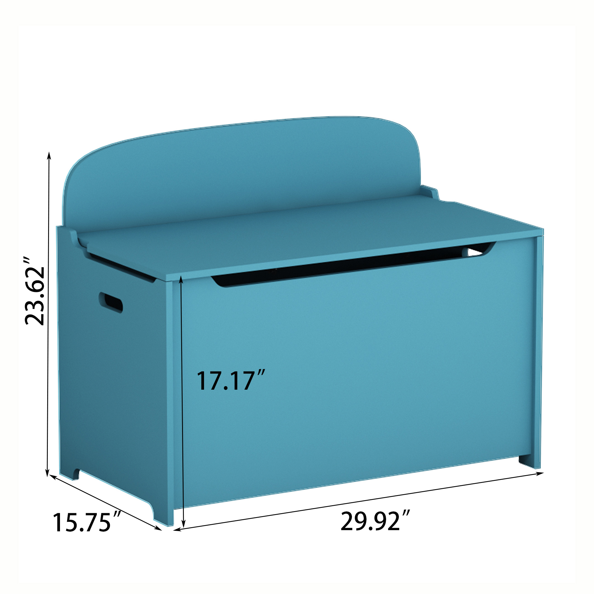 Toy Storage Organizer, iRerts Wood Kids Storage Bench with Hinges and Seating Bench, Girls Boys Toy Storage Box for Building Blocks, Books, Kids Storage Bench for Entryway, Bedroom, Playroom, Coffee