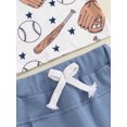 thumbnail image 7 of Suealasg Baby Boy Summer 2Pcs Outfits Sets Short Sleeve Baseball Glove Print T-shirt +Shorts Sets 1T 2T 3T Toddler Boy Clothes, 7 of 7