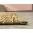 thumbnail image 4 of LR Home Clio 5' x 7' Tan Striped Durable Indoor Area Rug, 4 of 5