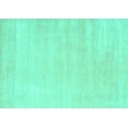 thumbnail image 1 of Ahgly Company Machine Washable Indoor Rectangle Solid Turquoise Blue Modern Area Rugs, 5' x 8', 1 of 4