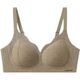 thumbnail image 2 of ALLLIST Womens Underwear Seamless Push up Wirefree Bras Beige Comfort Plian T-Shirt Women's Lingerie Size 2XL, 2 of 9
