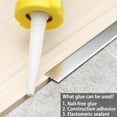 thumbnail image 4 of 3Pcs Aluminum T Molding Trim & Floor Transition Strips, Flat Divider Strip for Door Threshold and Joining Flooring Gaps of Laminate Planks Tile (2.9Ft x 0.8In, Matte Silver), 4 of 9