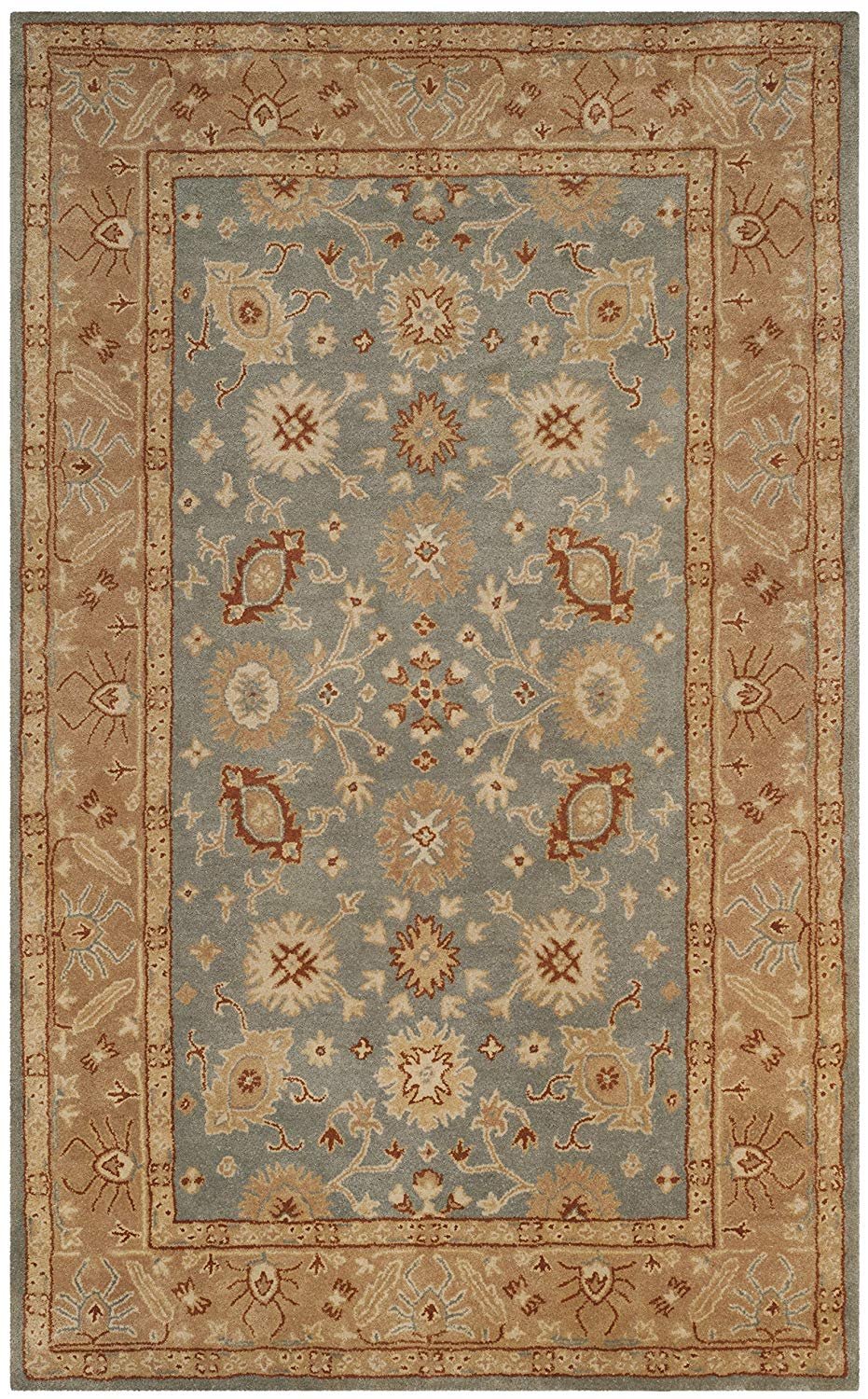 Safavieh Antiquity Collection Area Rug, 4' x 6', Blue/Beige Walmart