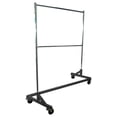 thumbnail image 2 of Heavy-Duty Grade Double-Bar Rolling Z Rack Garment Rack with Nesting Black Base by DyGTyX, 2 of 2