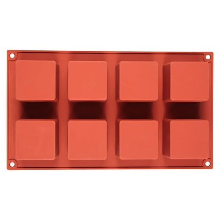 

Silicone Mold 3D Square Mousse Cake Baking Mould Dessert Bakeware for Jelly Ice Cream 8-Cavity